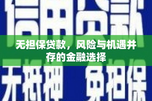 路环岛无担保贷款，风险与机遇并存的金融选择