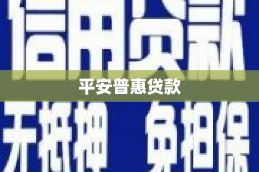 路环岛平安普惠贷款