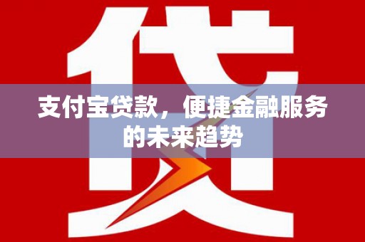 路环岛支付宝贷款，便捷金融服务的未来趋势