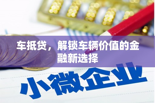 路环岛车抵贷，解锁车辆价值的金融新选择
