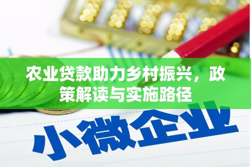 路环岛农业贷款助力乡村振兴，政策解读与实施路径