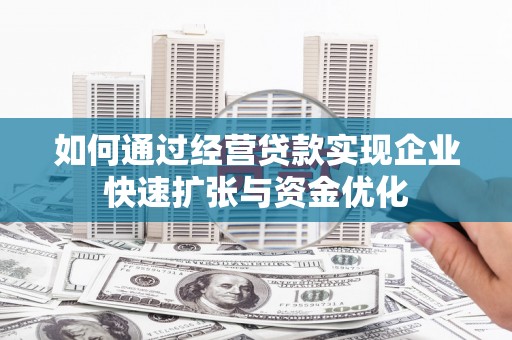 路环岛如何通过经营贷款实现企业快速扩张与资金优化