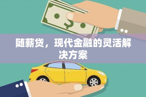 路环岛随薪贷，现代金融的灵活解决方案