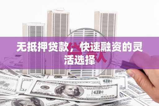 路环岛无抵押贷款，快速融资的灵活选择