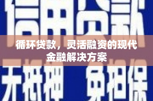 路环岛循环贷款，灵活融资的现代金融解决方案