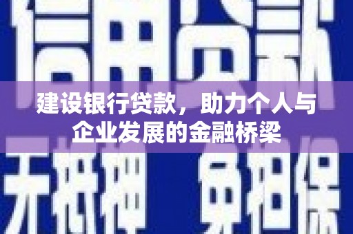 路环岛建设银行贷款，助力个人与企业发展的金融桥梁
