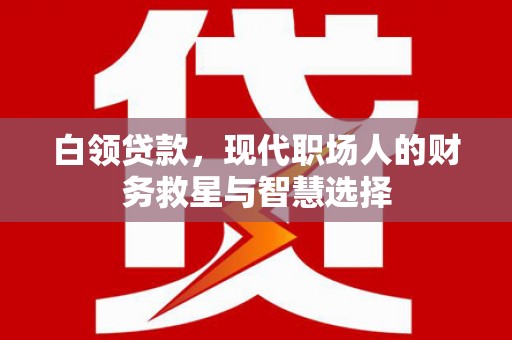 路环岛白领贷款，现代职场人的财务救星与智慧选择