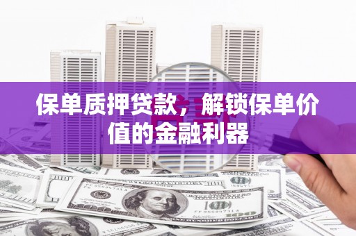 路环岛保单质押贷款，解锁保单价值的金融利器