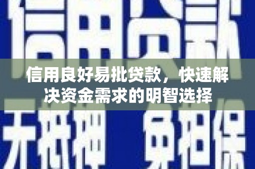 路环岛信用良好易批贷款，快速解决资金需求的明智选择