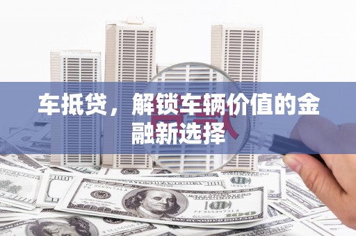 路环岛车抵贷，解锁车辆价值的金融新选择