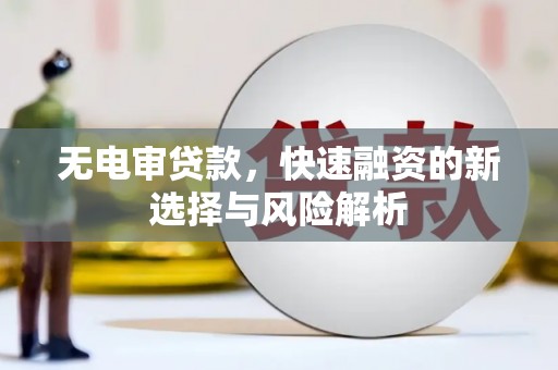 路环岛无电审贷款，快速融资的新选择与风险解析