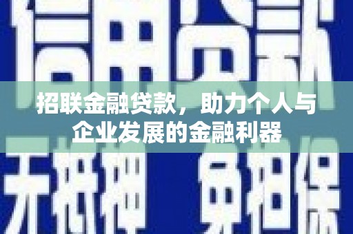 路环岛招联金融贷款，助力个人与企业发展的金融利器