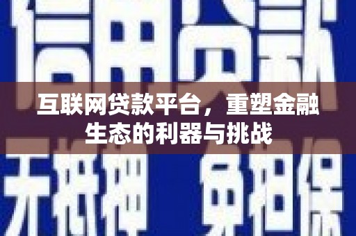 路环岛互联网贷款平台，重塑金融生态的利器与挑战