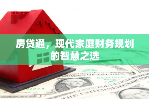 路环岛房贷通，现代家庭财务规划的智慧之选
