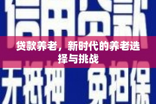 路环岛贷款养老，新时代的养老选择与挑战