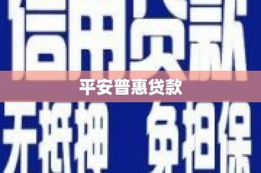 路环岛平安普惠贷款
