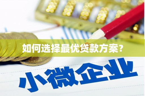 路环岛如何选择最优贷款方案？