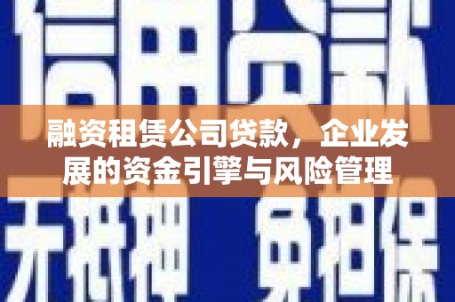 路环岛融资租赁公司贷款，企业发展的资金引擎与风险管理