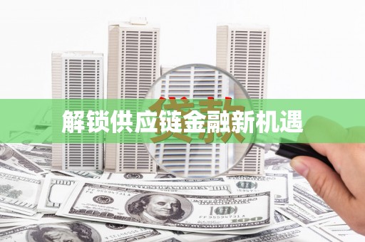 路环岛解锁供应链金融新机遇