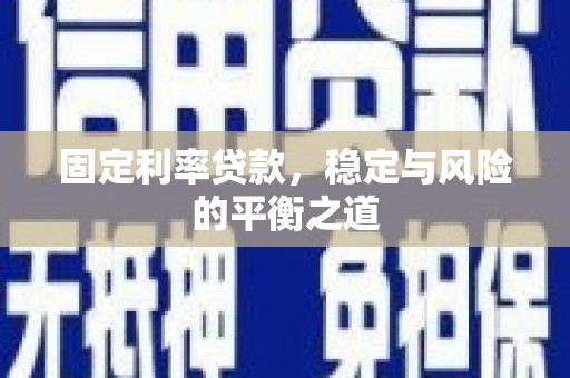 路环岛固定利率贷款，稳定与风险的平衡之道